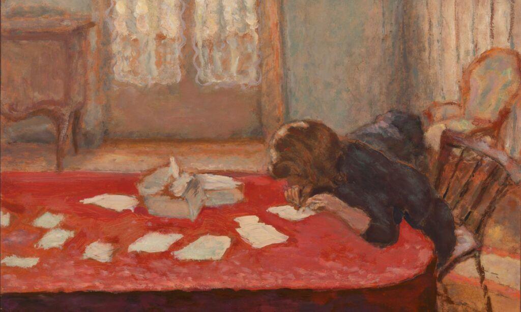 Pisząca młoda kobieta, Pierre Bonnard, 1908.