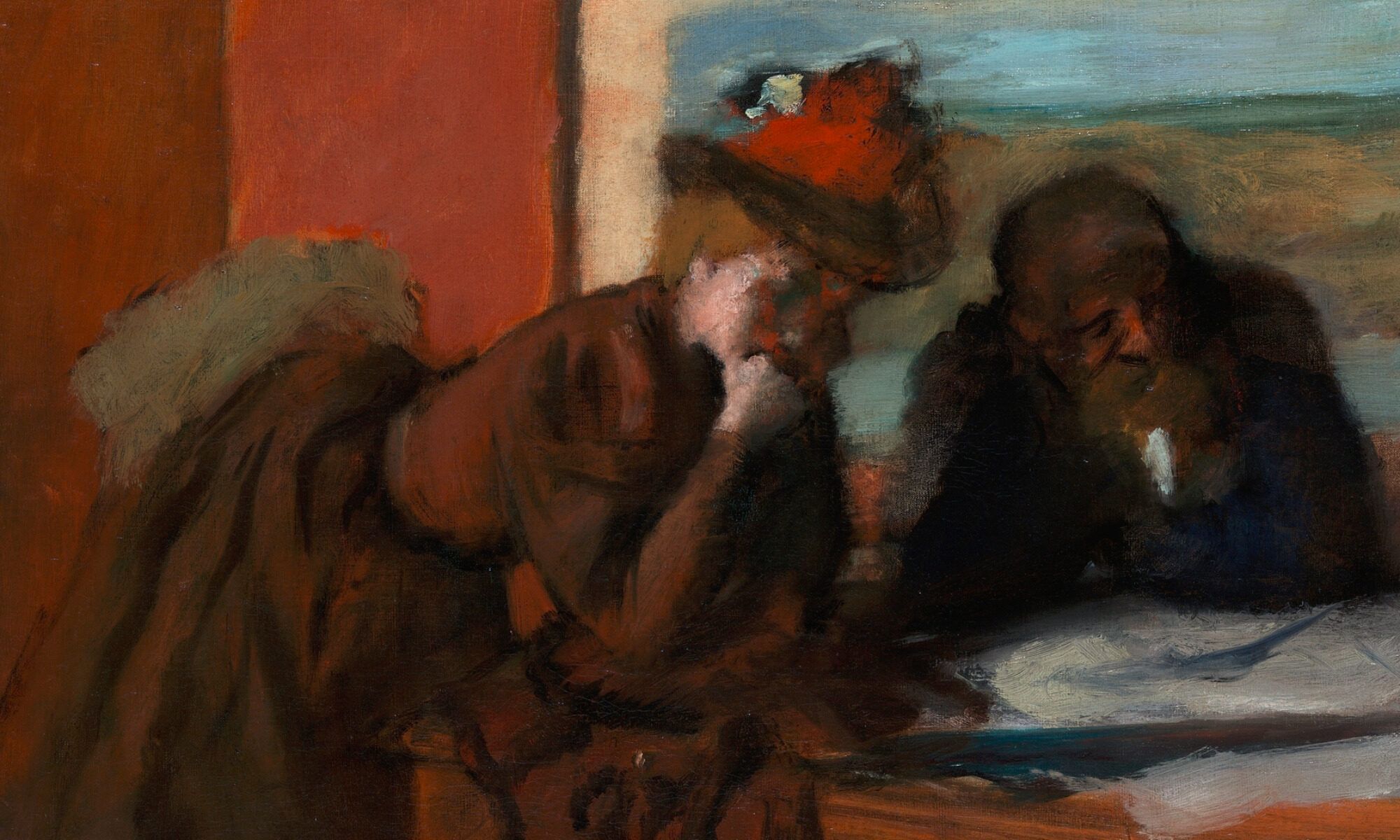 Rozmowa, Edgar Degas, 1885-95.
