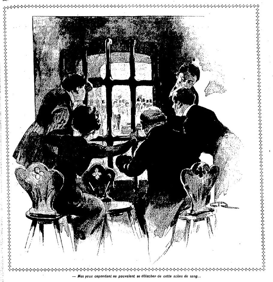 Złoty topór, Gaston Leroux, ilustracja (3).