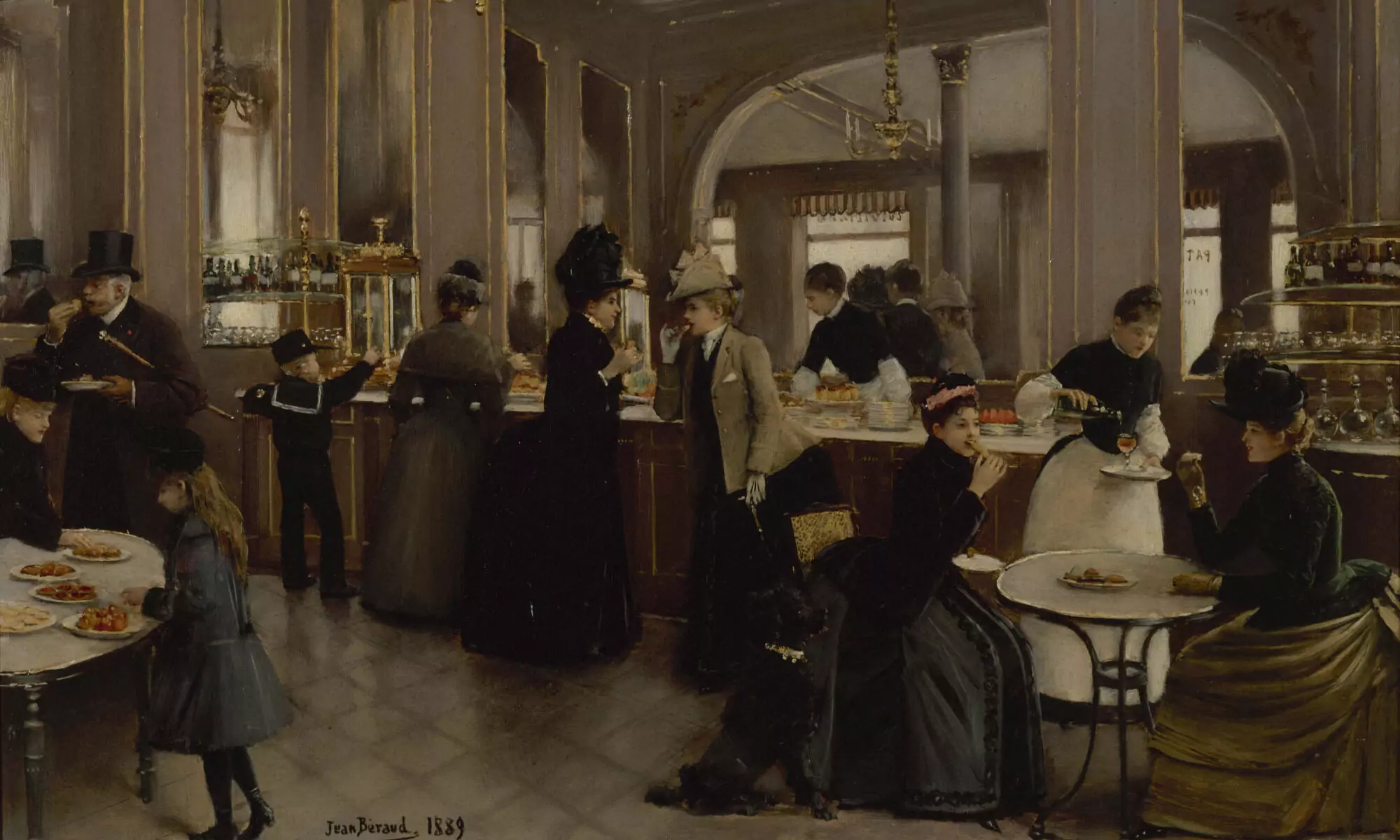 Cukiernia Gloppe, Jean Béraud, 1889.