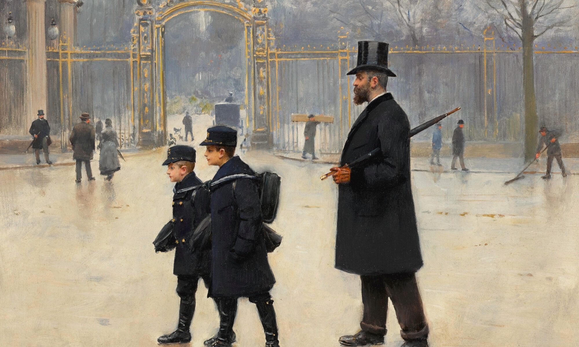 Park Monceau, Jean Béraud, 1887.