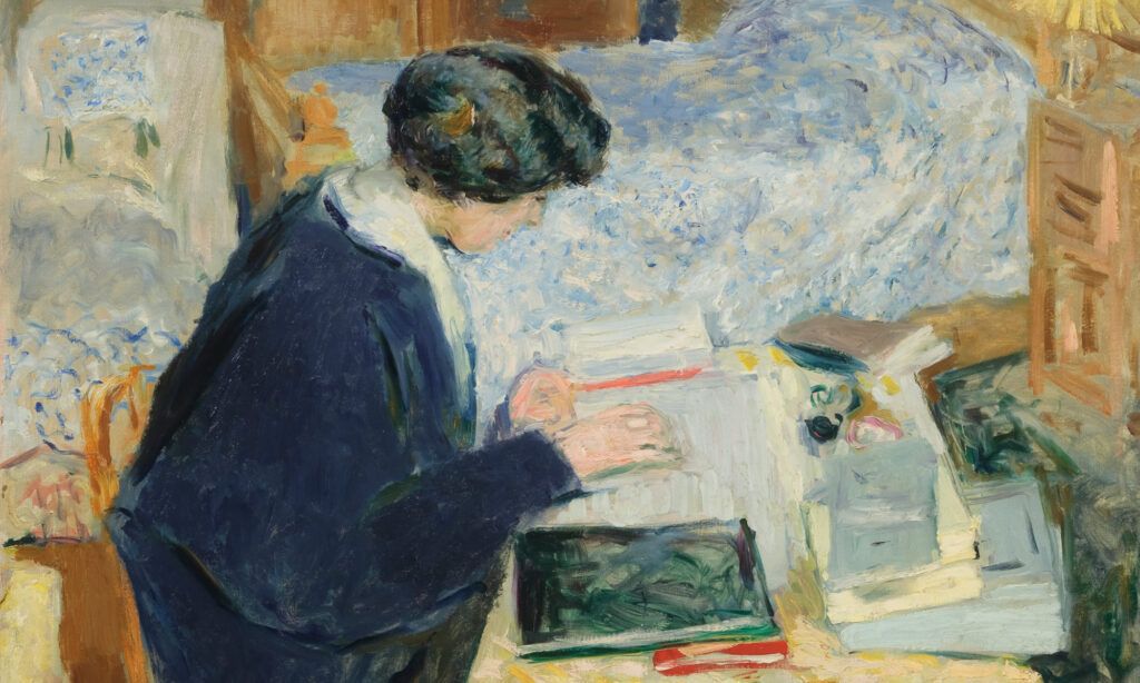 Czytająca Lucy Hessel, Édouard Vuillard, 1913.