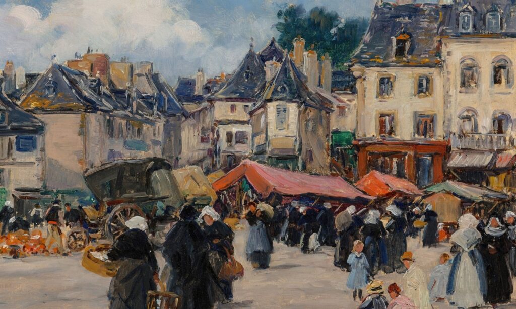 Rynek w Lamballe, Fernand Legout-Gérard.