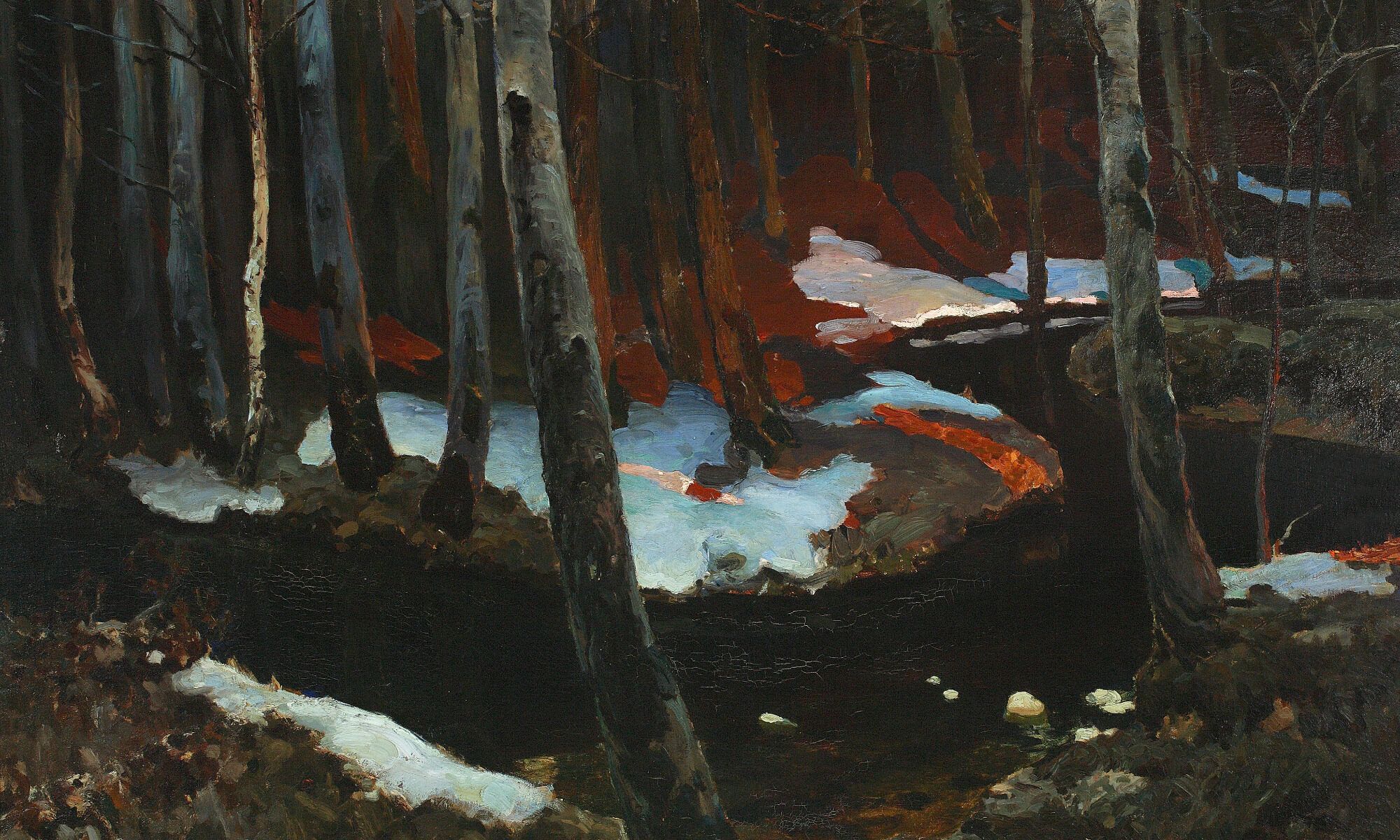 Ruisseau forestier, Ferdynand Ruszczyc, 1900.