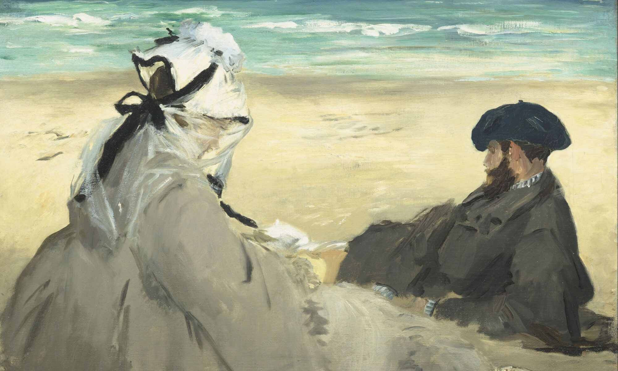 Na plaży, Édouard Manet, 1873.