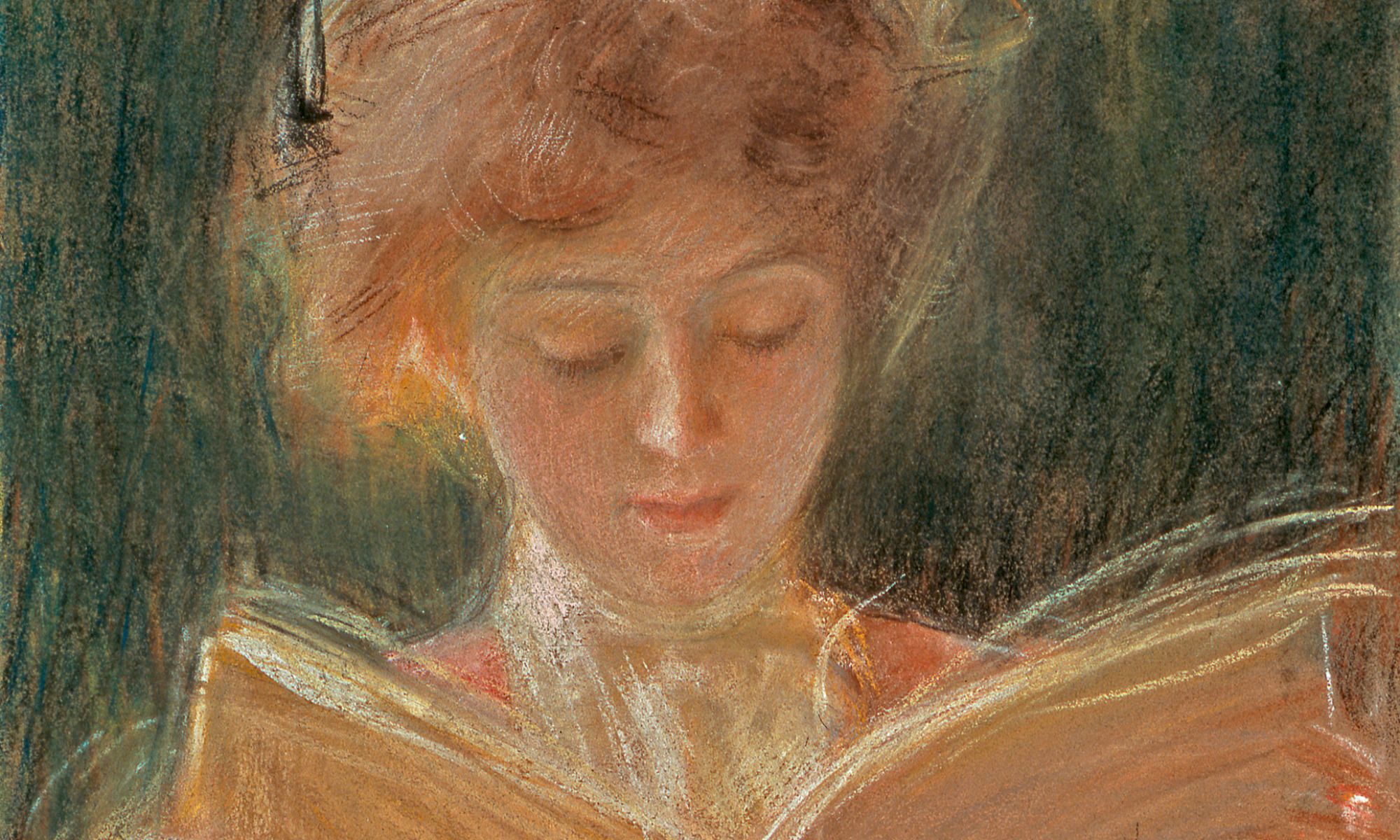 Jeune femme absorbée par la lecture, Teodor Axentowicz, 1900.